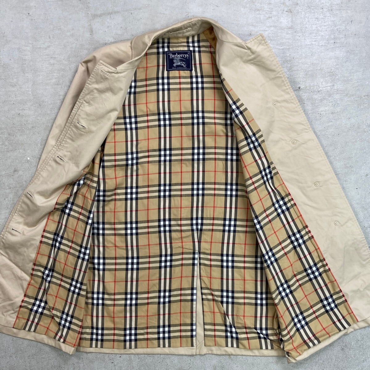 70~80年代 英国製 Burberry's バーバリー ステンカラーコート バルマ