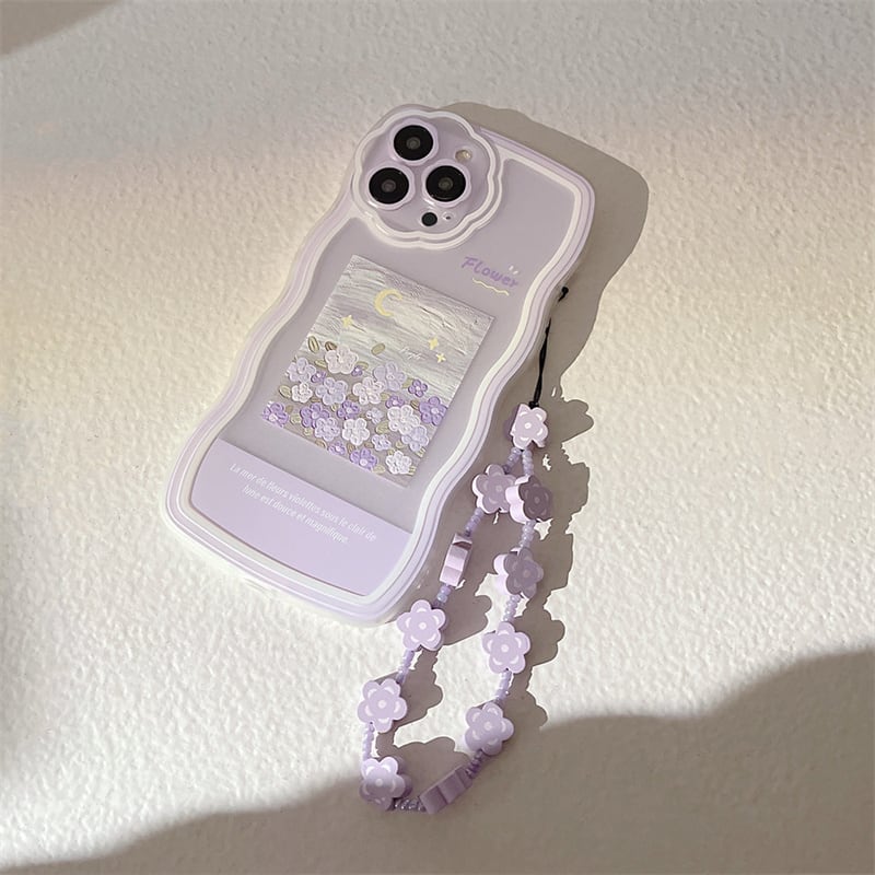 新型コロナ ⭐即購入OK⭐リング付き iPhoneケース 紫 スマホケース
