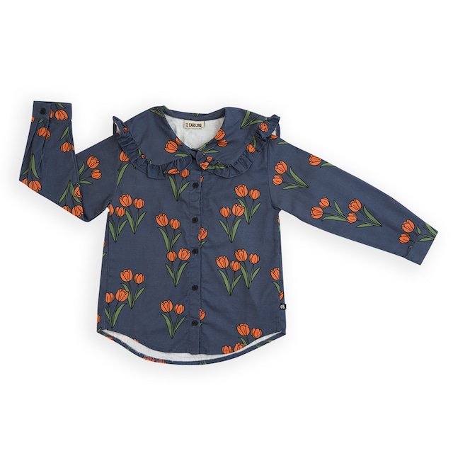 CarlijnQ / Tulips - blouse with big collar