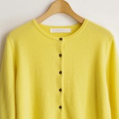 one f.  Cashmere Crew Neck Cardigan