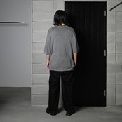 Leh (レー)Bonber Jacket、Wrap Wide Slacksコーディネート