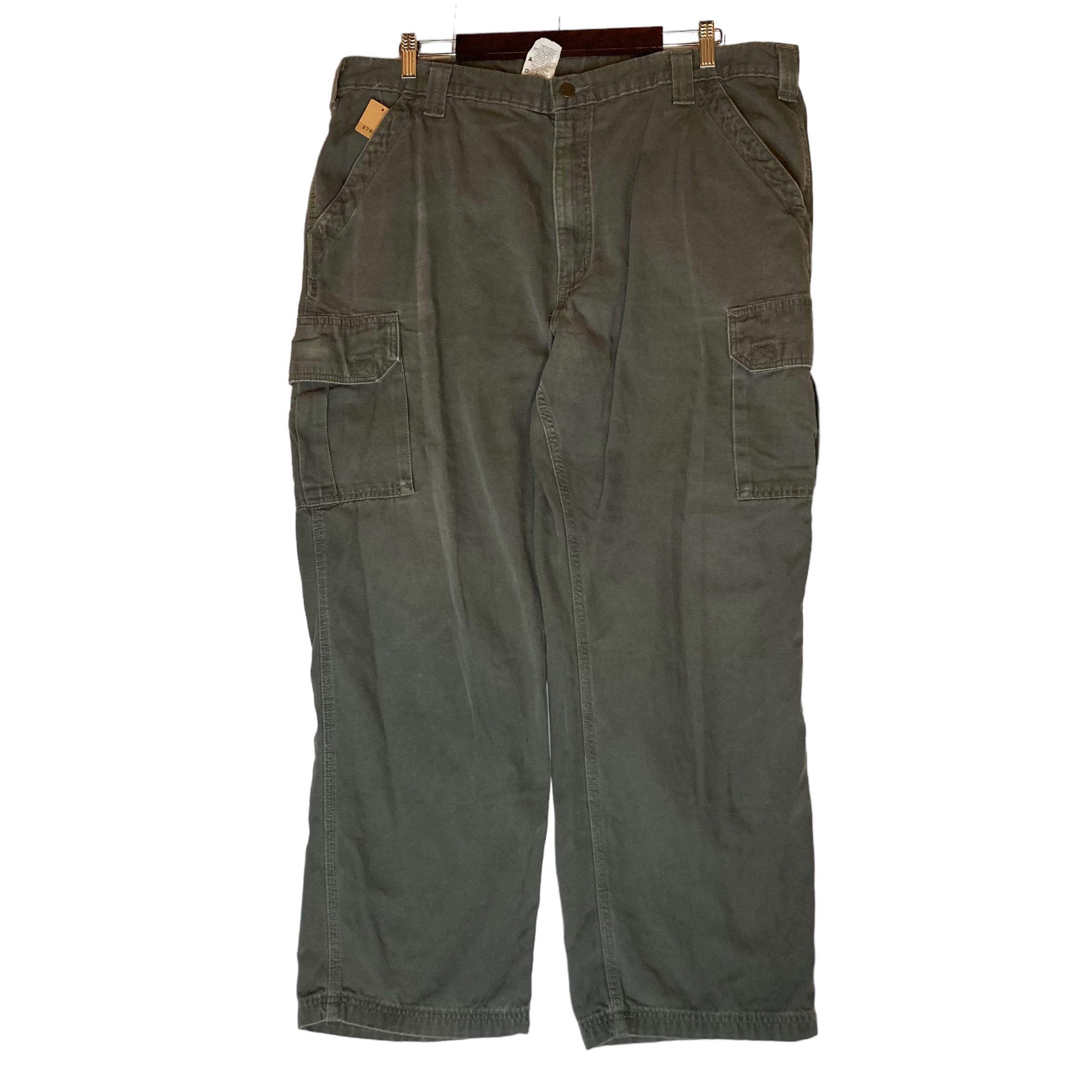 W42×L30】Carhartt カーゴパンツ コットン100% 革パッチ | 古着屋OLDGREEN