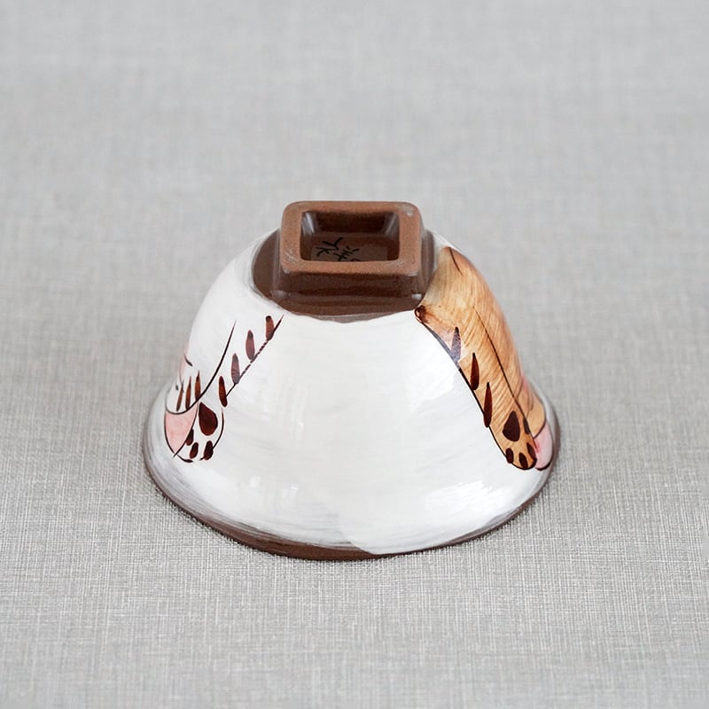 仲良しネコ 角高台茶碗 | 菊祥陶器／工房祥sho～ Kikusho