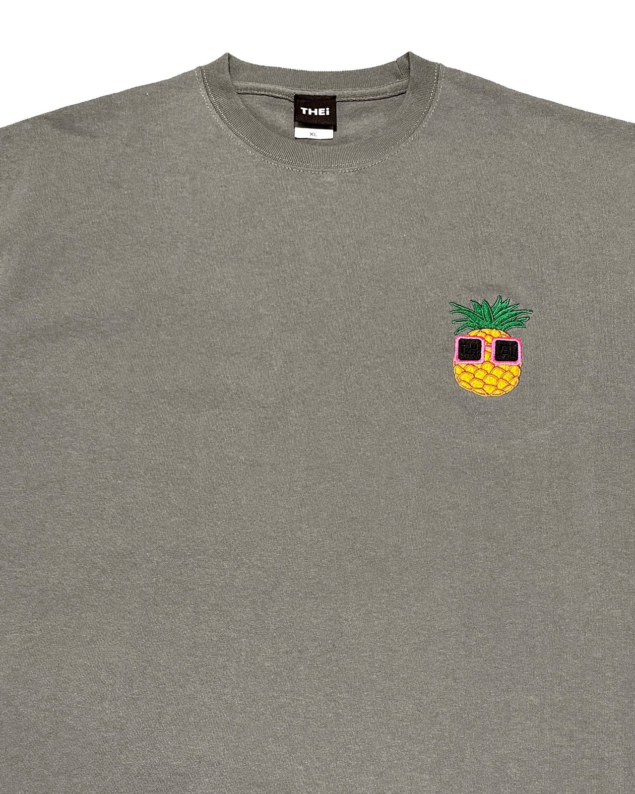 PINEAPPLE MAGNUM WEIGHT BIG SILHOUETTE T-SHIRT - STONE GREEN