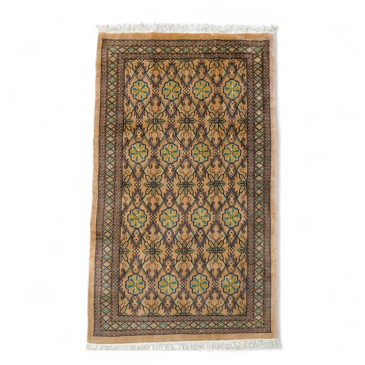 120×80cm パキスタン手織り絨毯 ペルシャ 120×78cm【パキスタン手織り