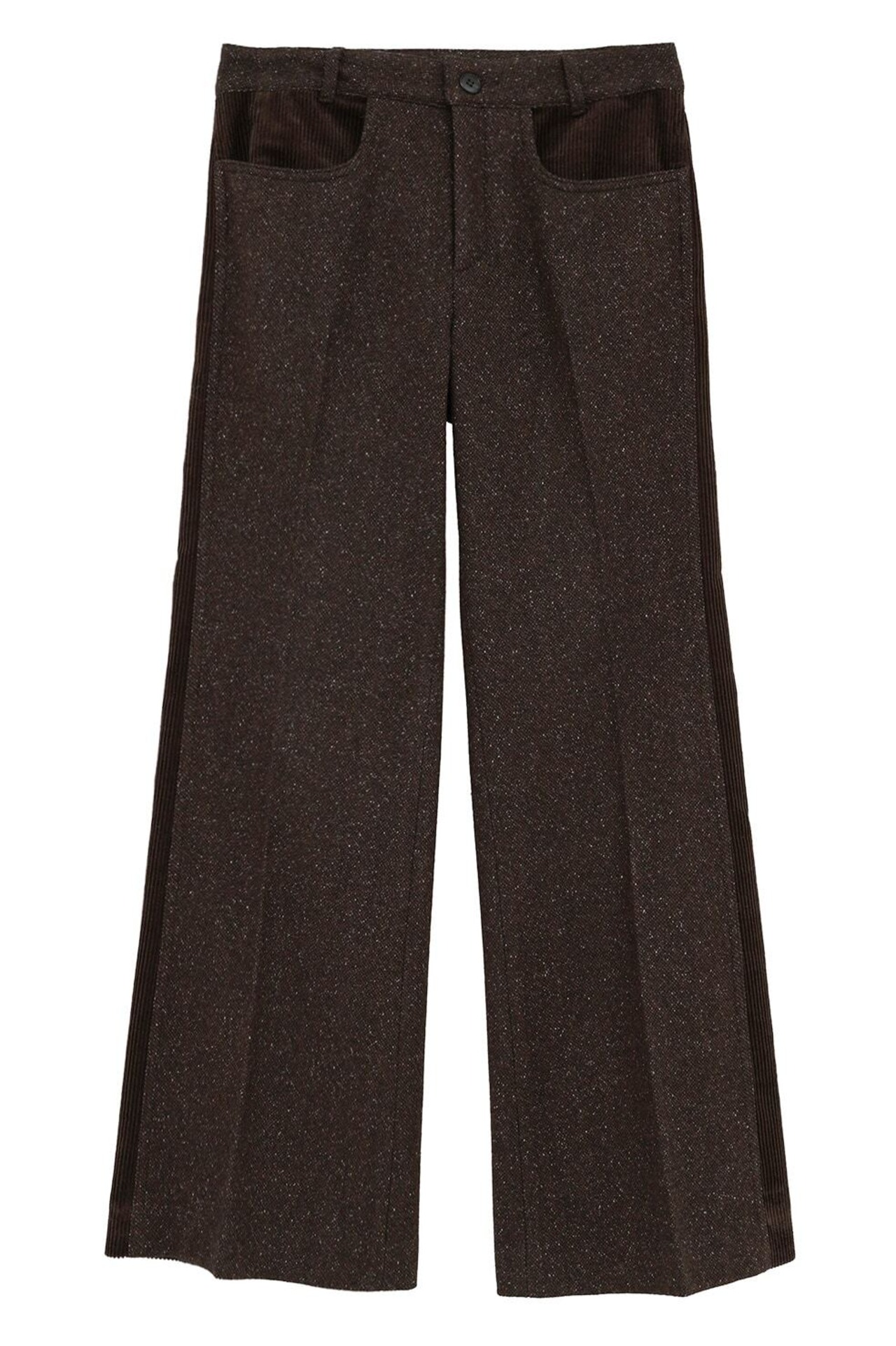 CLANE CORDUROY PANEL MELANGE PANTS