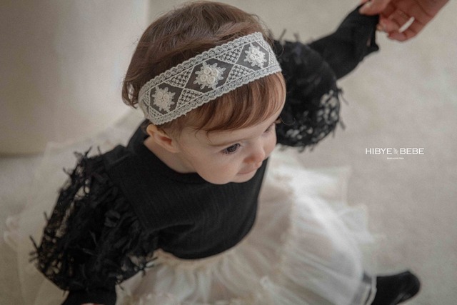 【即納】<Hibyebebe>  Ribbon puff T