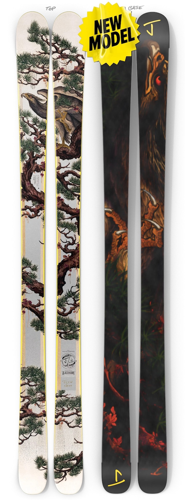 【予約特典つき】J skis NEW ファストフォワード 26/27「ブラックホーク」Tom DeVries x Jコラボ限定版スキー