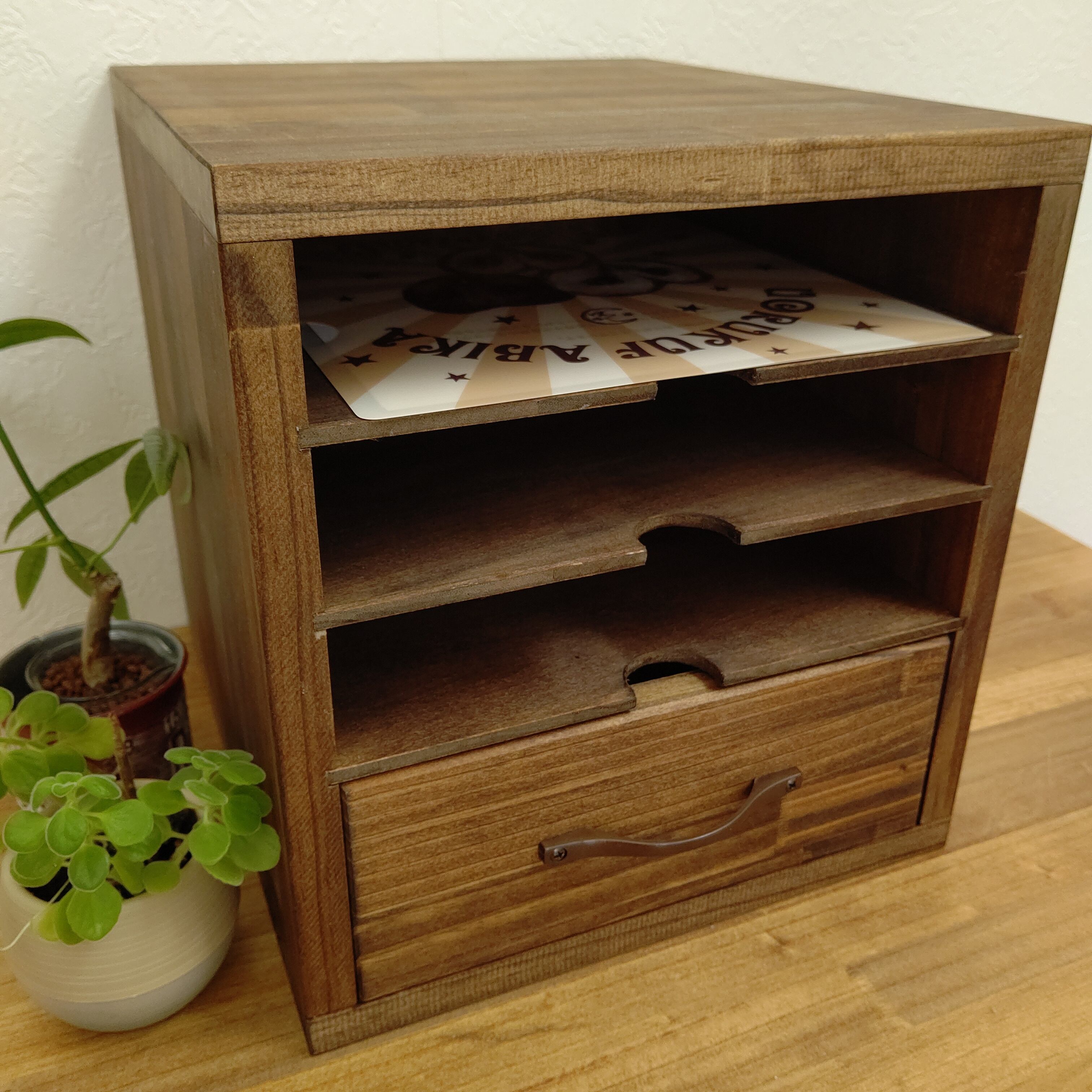 A4サイズのクリアファイルが入る卓上レターケース | OC Handmade