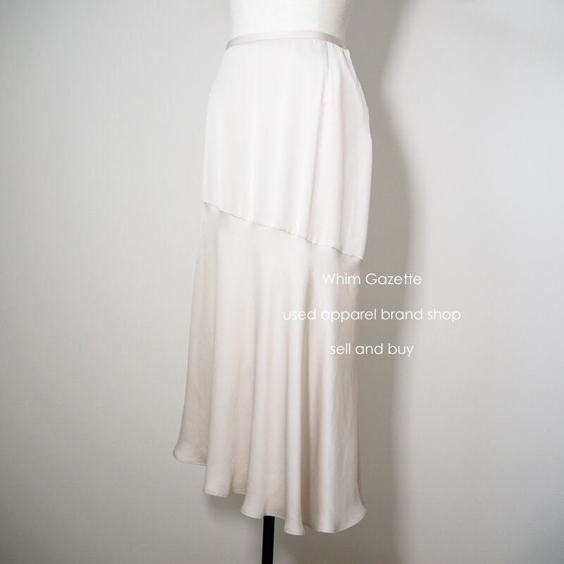 2020 / Whim Gazette(ウィム ガゼット)サテンアシメフレアスカート