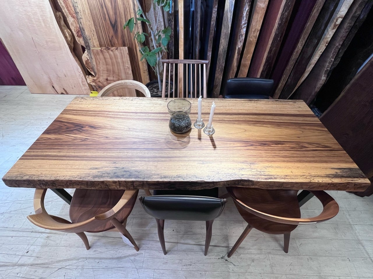 OUTLET】モンキーポッド_1915×810-760×63_新宿店_テーブル天板/一枚板