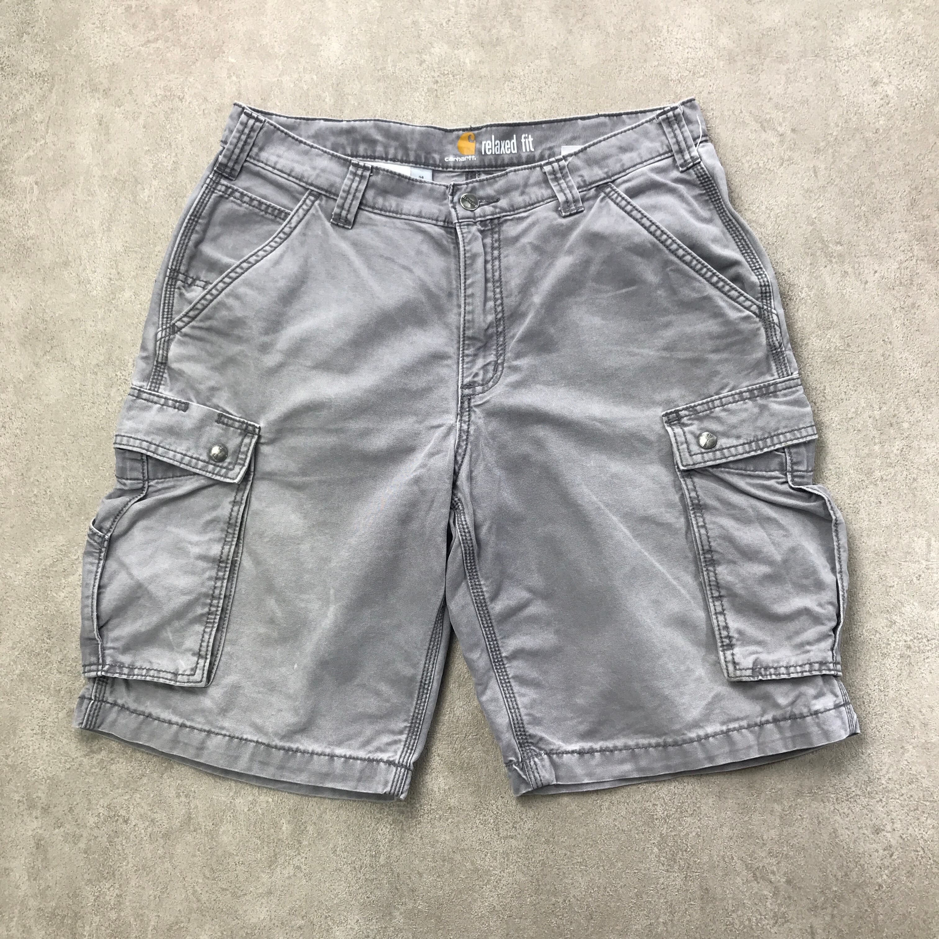 カーハート Carhartt RELAXED FIT ダック地 カーゴショーツ ハーフパンツ メンズw34 /eaa316886