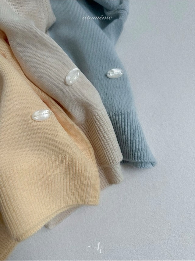 予約⌇atomeme / Color Block Knit Cardigan