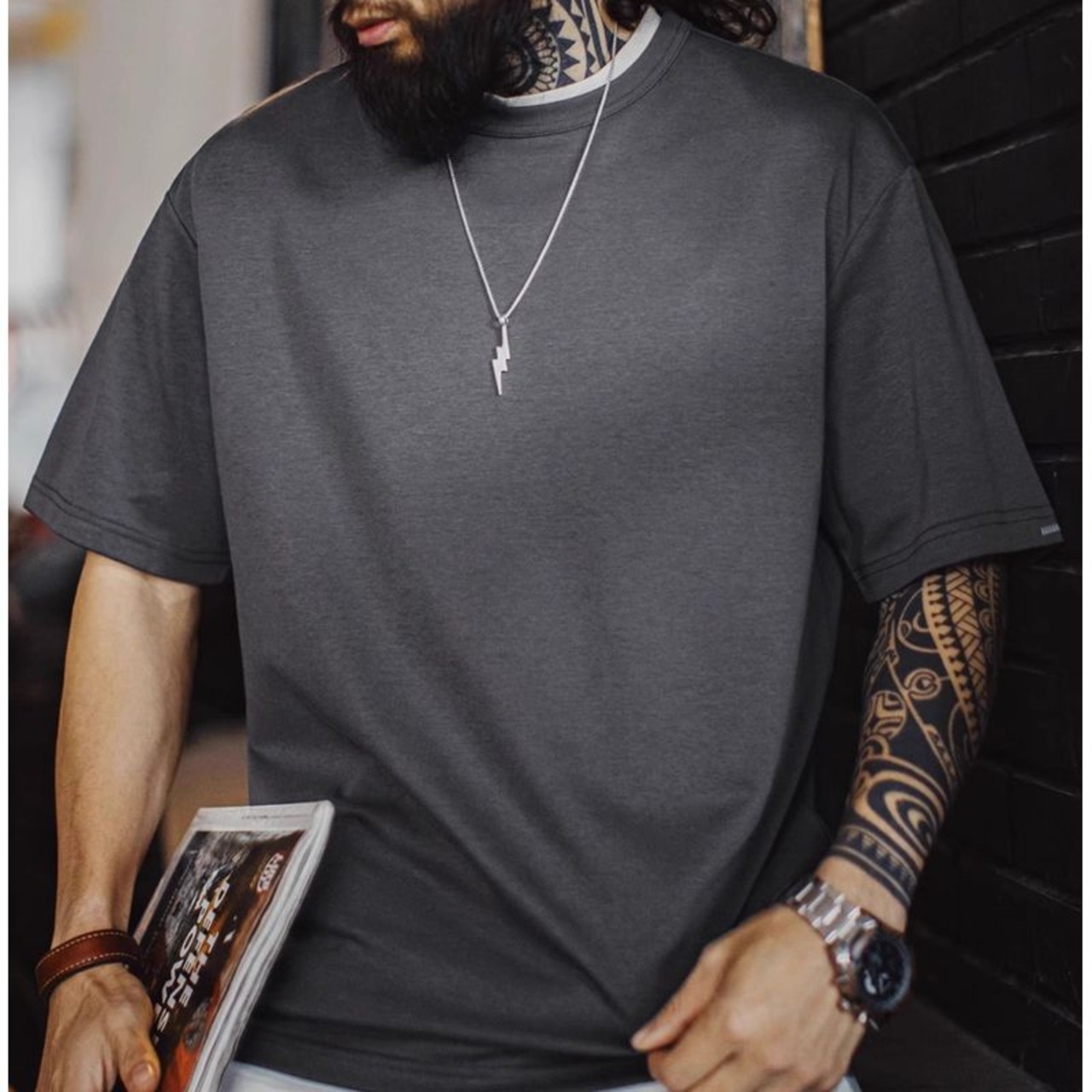 ベーシッククルーネックTシャツ 10145