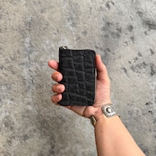 【限定商品】ミニウォレット ラウンドジップ 姫路黒桟 エレファント