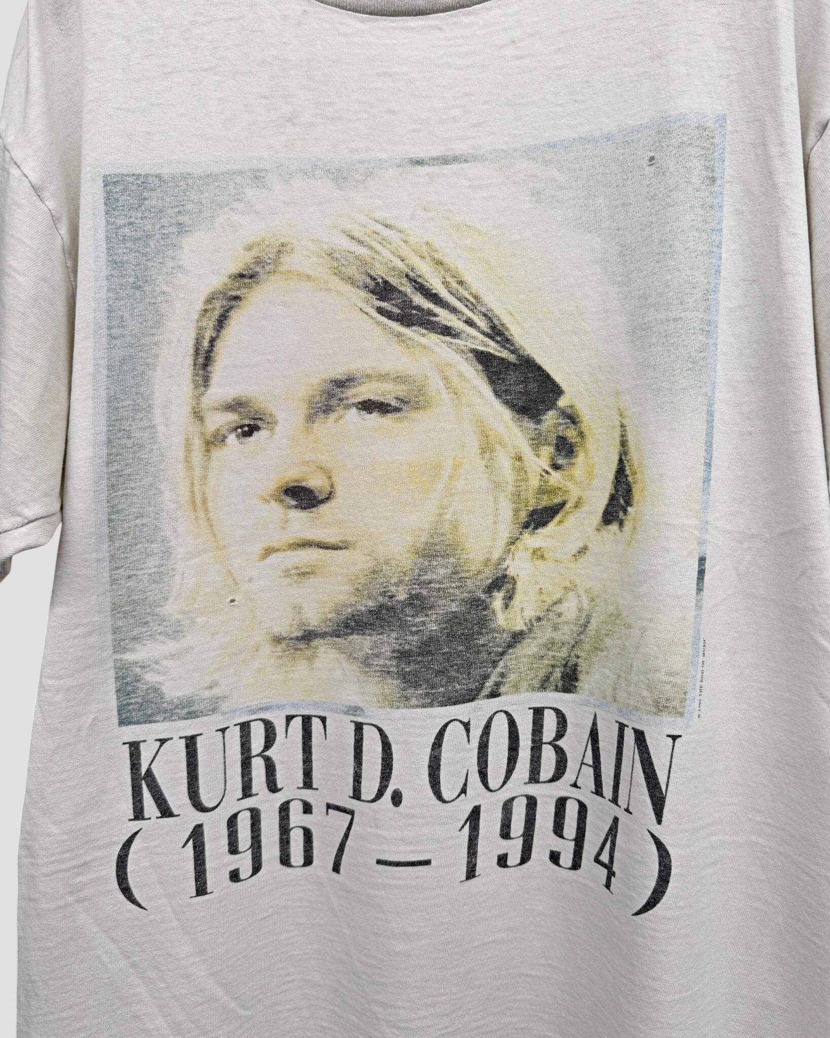 激レア 90's nirvana カートコバーン 追悼Tシャツ 【レア】90'S KURT