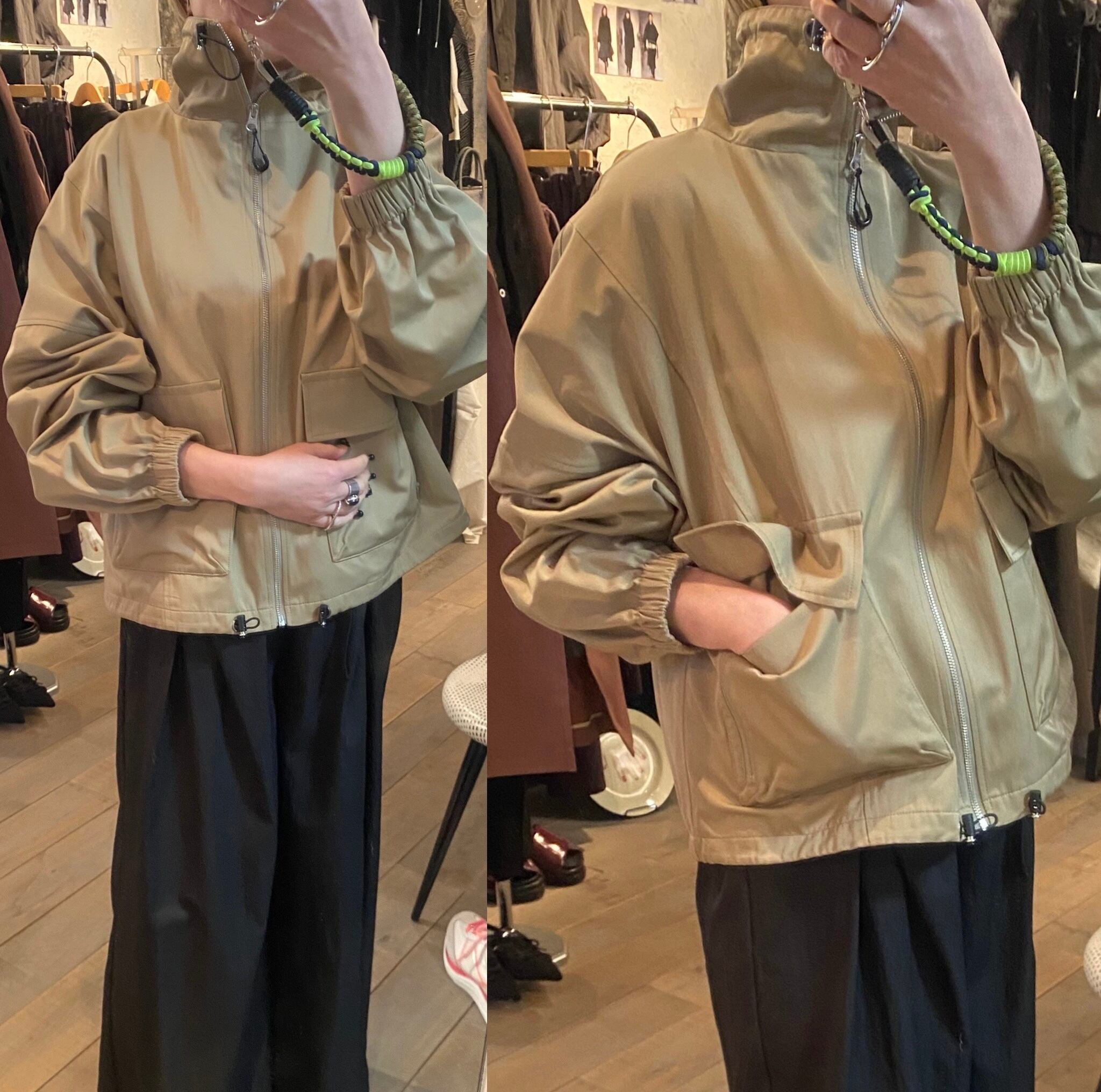 PASSIONE】draw code zip-up blouson | saumurkyoto