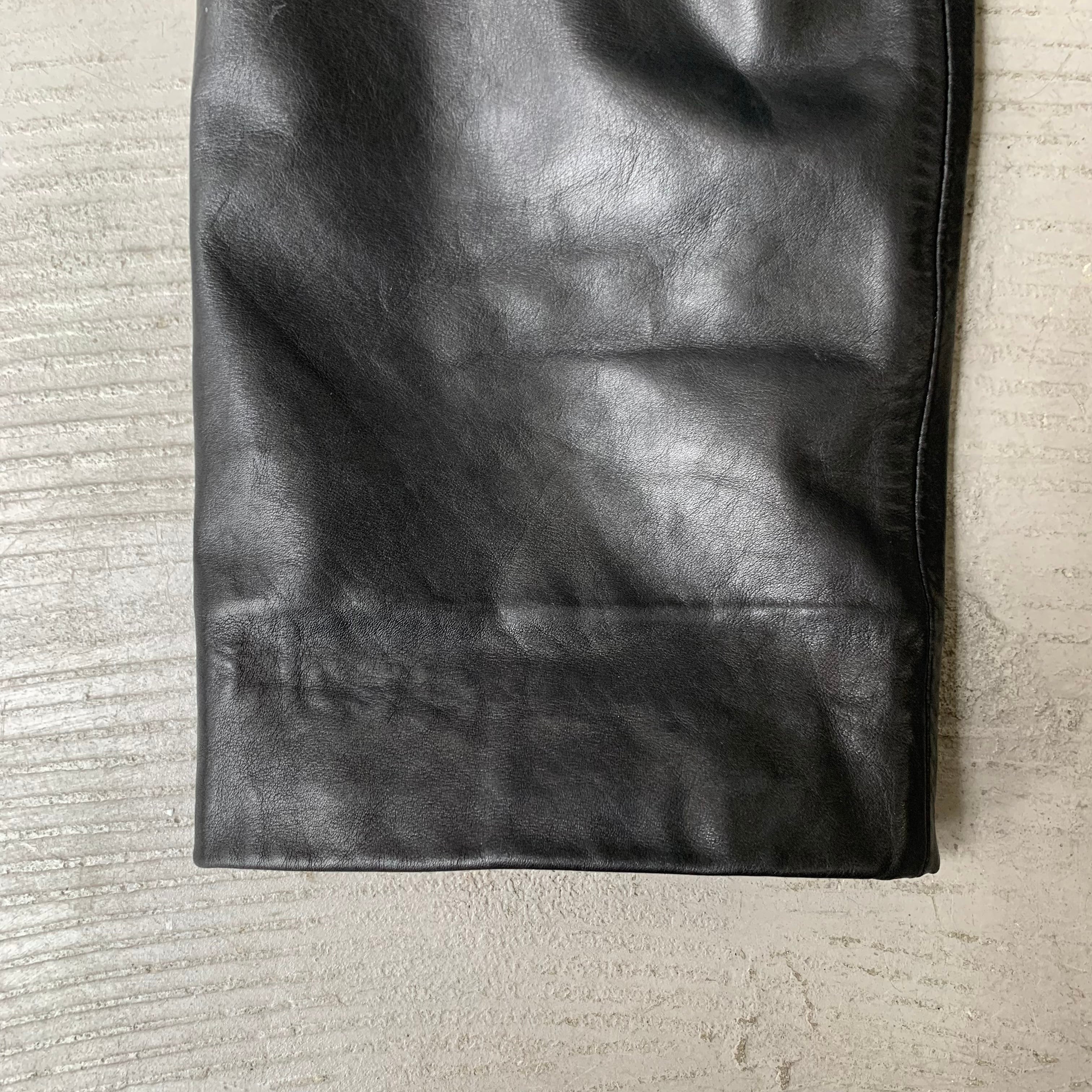 DIRK BIKKEMBERGS / Leather pants (B64) | SAMUEL FINCH / Online store