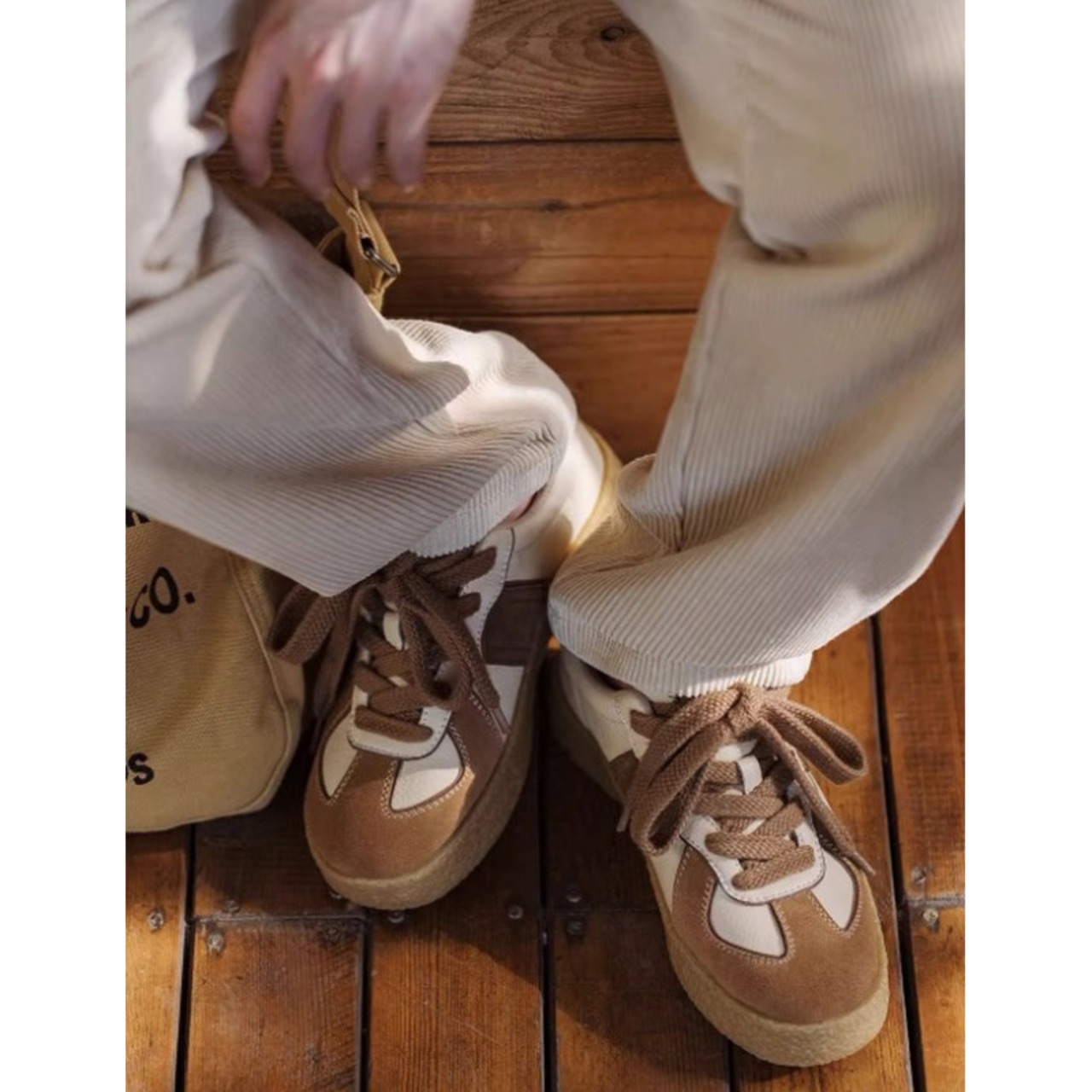 レトロジャーマントレーナースニーカー 10123