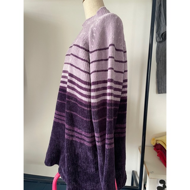 Purple onetone knit