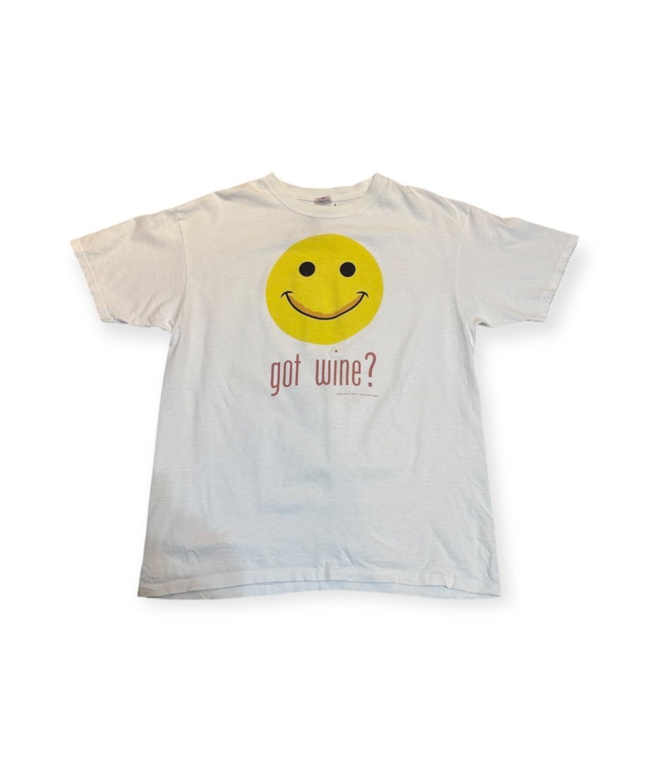 1990s got wine？ スマイリーフェイス SS T-SHIRTS