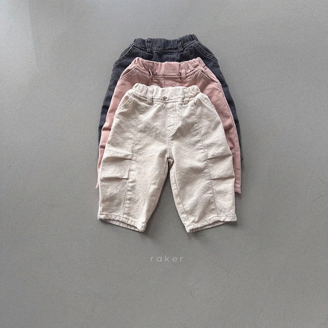 【取寄】raker｜loopy pleated pants｜ルーピープリーツパンツ｜XS-2XL｜kids｜26 spring