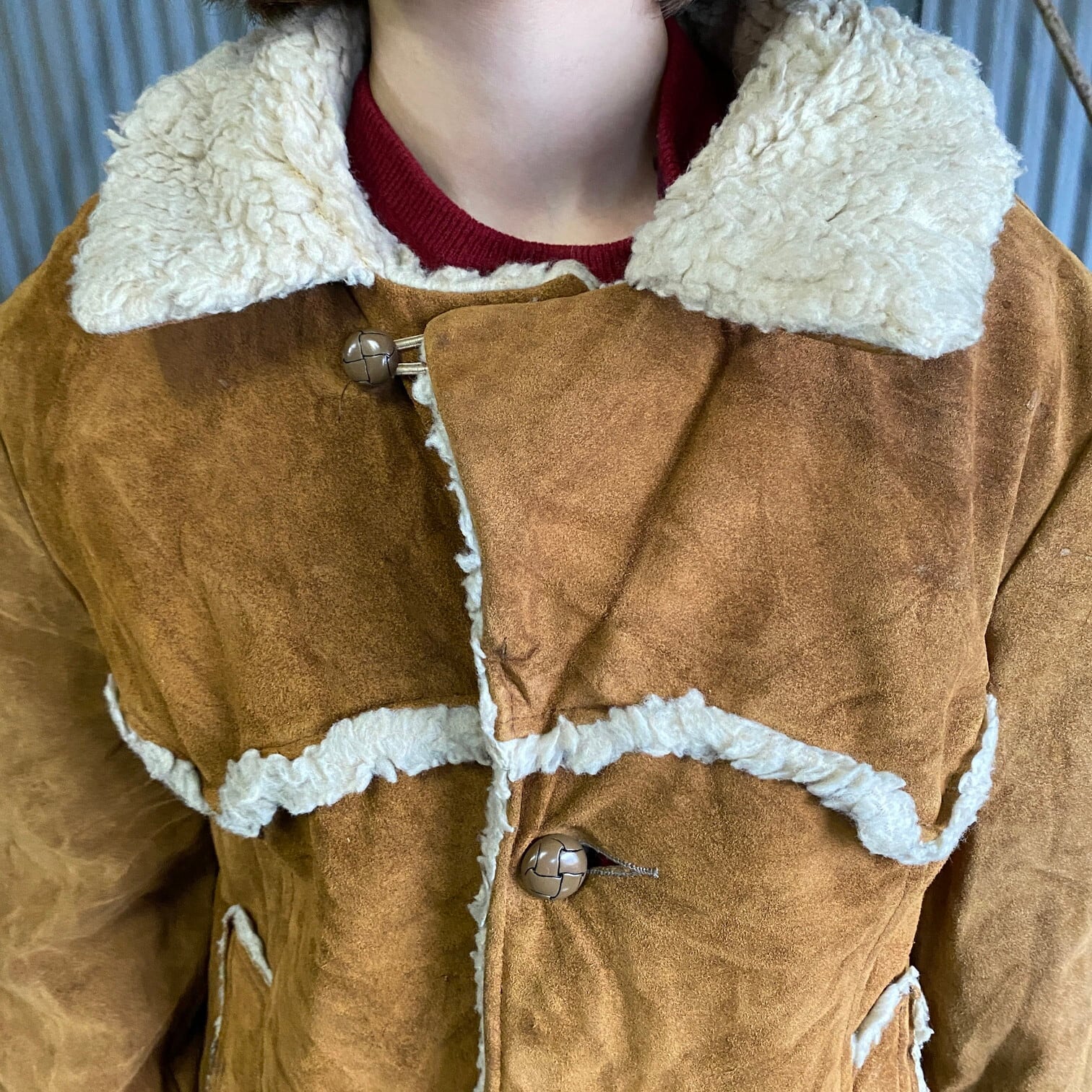 70年代~80年代 COOPER スエードレザーランチジャケット レディースM 