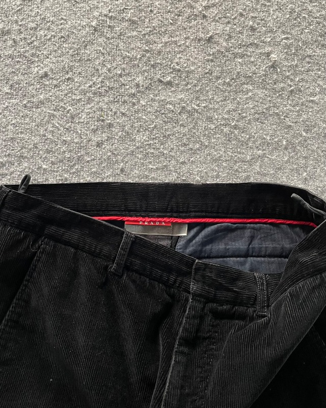 【PRADA SPORT】corduroy straight trousers
