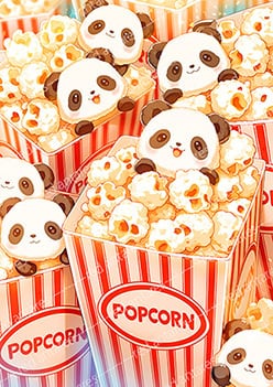 ダイヤモンドアート A2 PANDA POPCORN (通常/フルAB/樹脂AB/フルFD