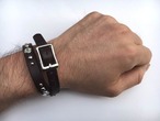 ハリウッド ホワイト 2：MADE in LA メイド イン エルエー レザー ブレスレット