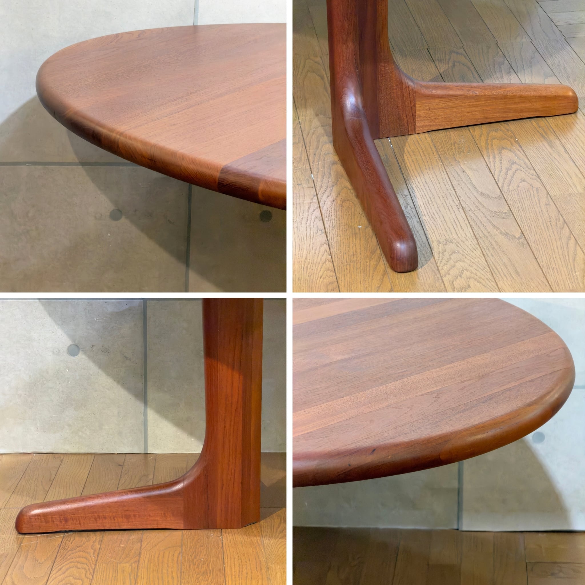 VINTAGE】Nordic Extension Oval Dining Table / 北欧ヴィンテージ
