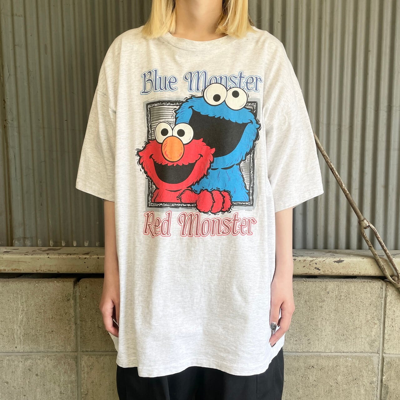 90年代 USA製 SESAME STREET クッキーモンスター エルモ キャラクター  