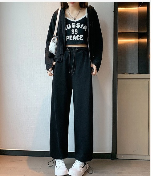 【大きいサイズM-XXL】】裏起毛ファッションパンツ♪グレー/ホワイト/ブラック3色展開◆#settc-228337