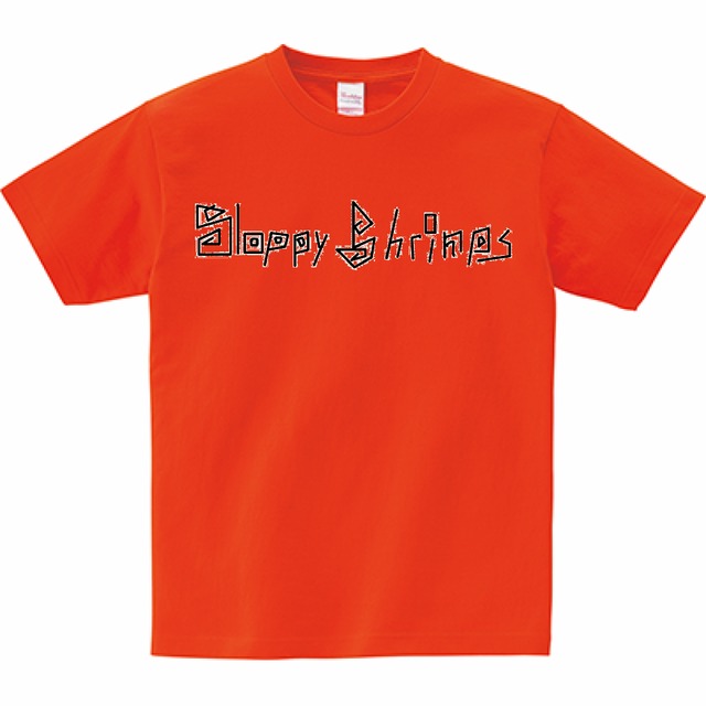 Sloppy Shrimps name T-shirts-サンセットオレンジ-