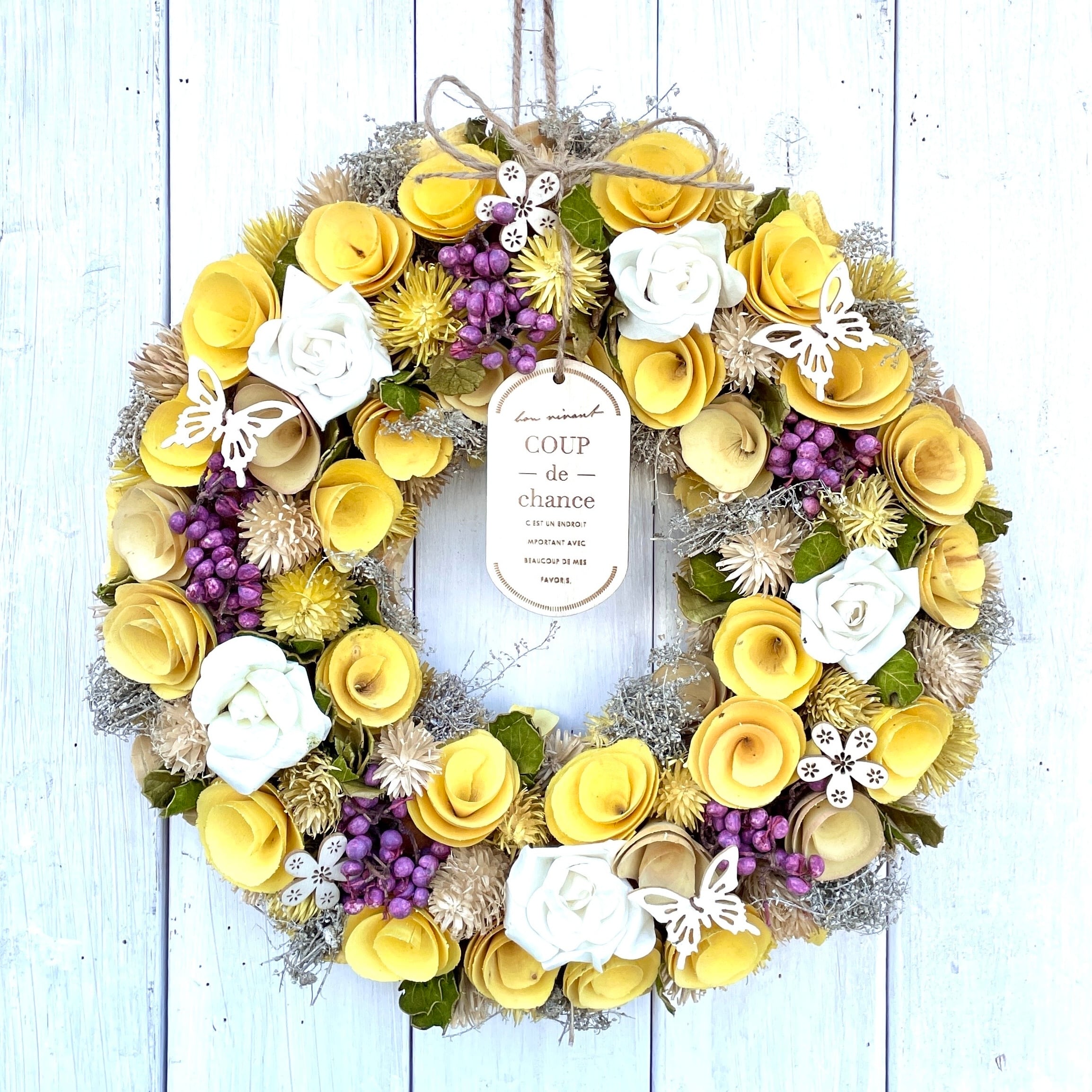 ドライ Paseo 2ケ Xs 214s フルールリースｓ 取寄 花器 リース 01