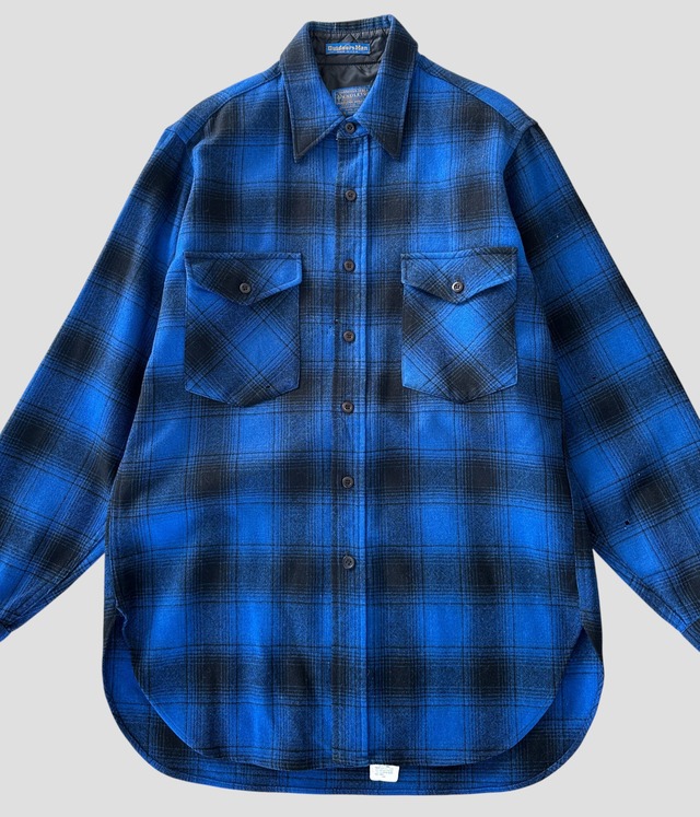 -Pendleton- Vintage 70s M Wool Check Shirt made in USA