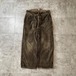 30-40s ファーマーズ 太畝コーデュロイ ブラウン パンツ W33