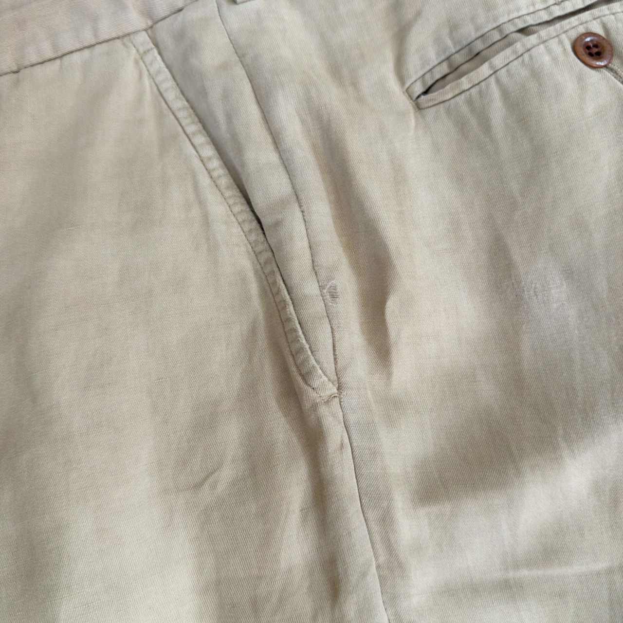 Polo by Ralph Lauren Linen-Silk-Cotton Blend Trousers [W36L30相当] 古着 - 15