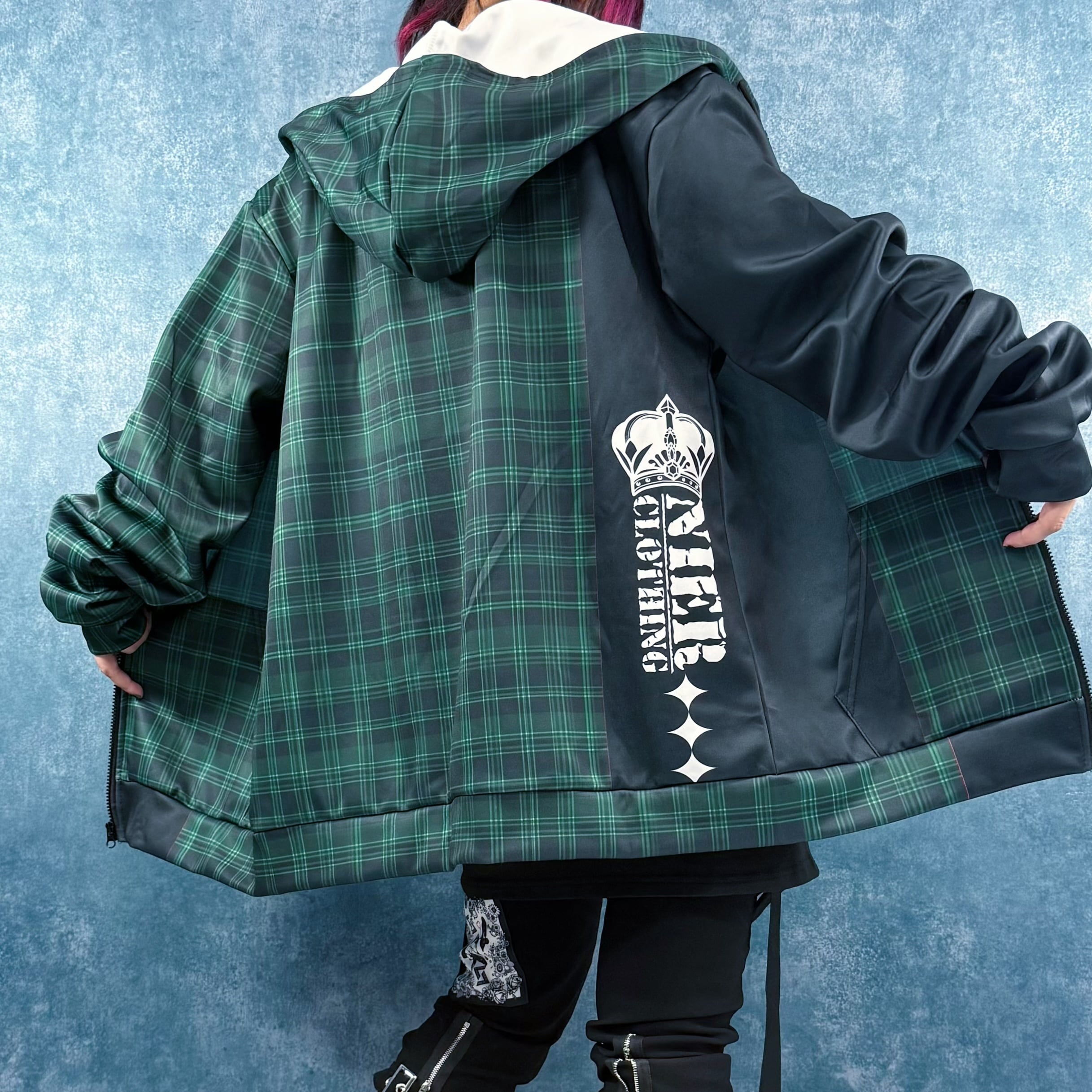 月末プレゼント新作SALE》SUPER LONG SLEEVE ZIP OUTER【DEEP GREEN