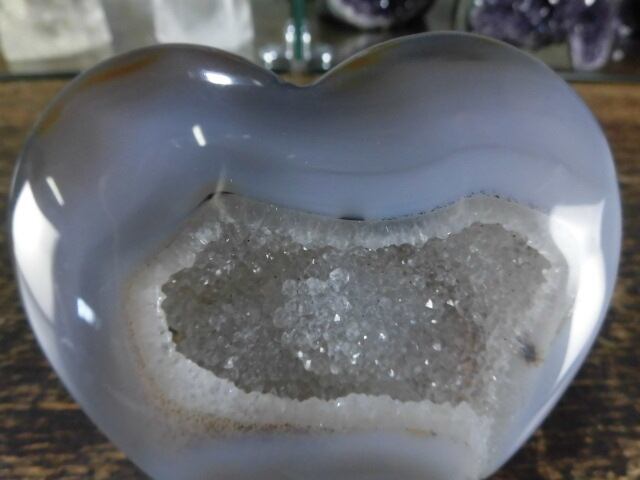 【瑪瑙カービング】　ハート瑪瑙　no.6