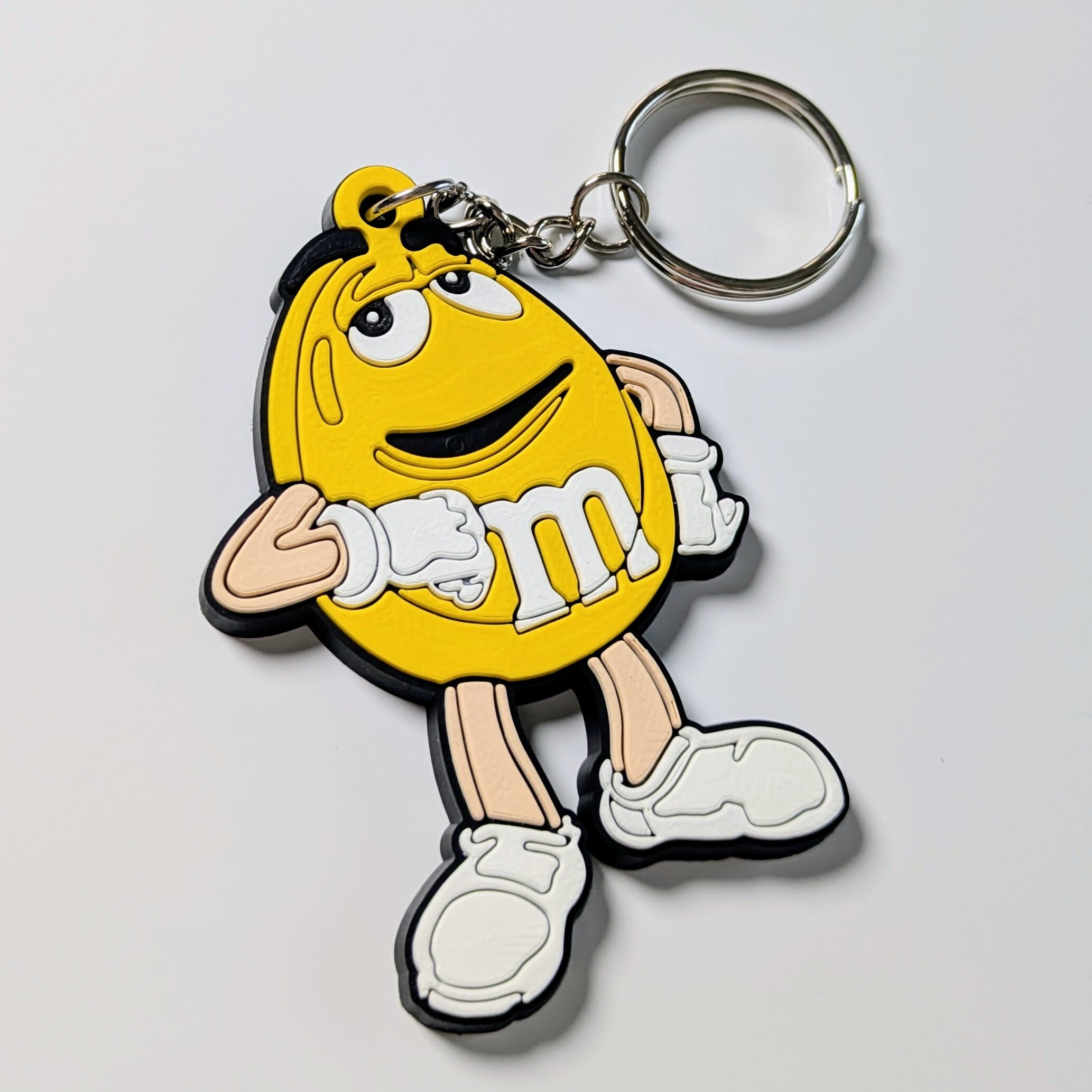 送料無料！ ★ラバーキーホルダー★ 【m&ｍ's エムアンドエム イエロー】 〚アメリカン雑貨 アメトイ〛