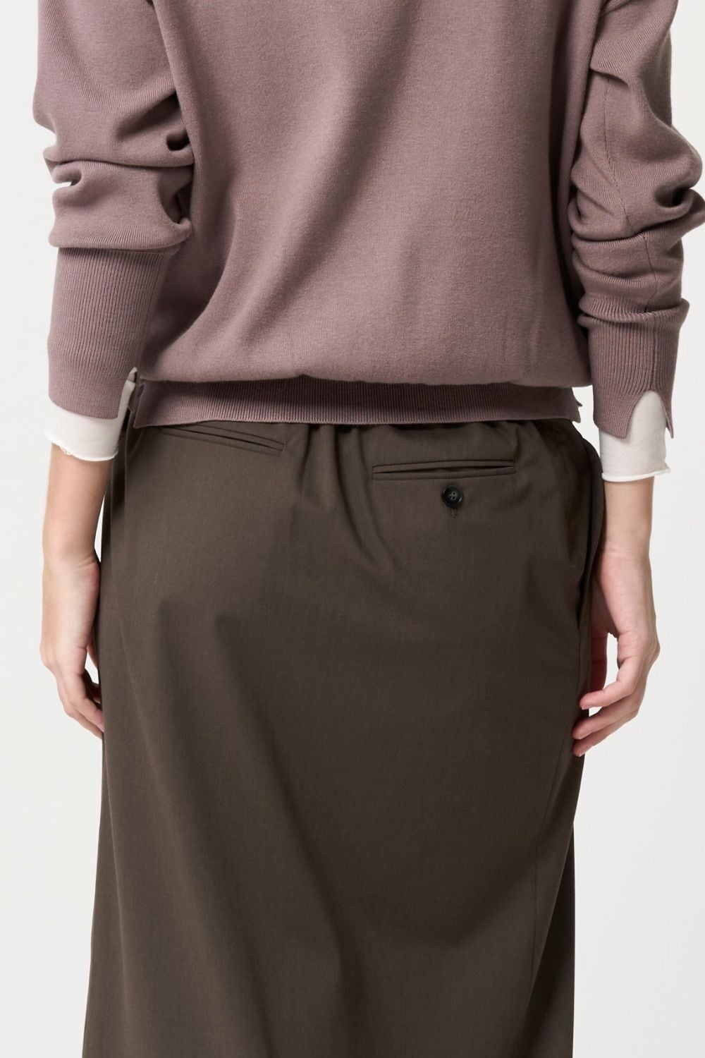 残りわずか Odd Long Skirt - BROWN | seven dot - ライフスタイルEC 残りわずか Odd Long Skirt - BROWN | seven dot - ライフスタイルEC