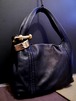 レア20万★JIMMY CHOO ジミーチュウ SABA Wリングチャーム レザー ショルダー トート バッグ 黒★ リングチャームが輝きを放つ希少ライン♪