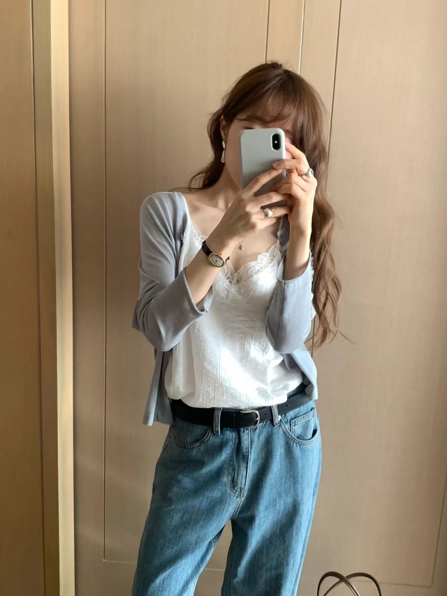 (OUNCE) day silk  cardigan / 3color