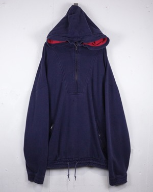 【Caka act2】“Eddie Bauer” Vintage Loose Half Zip Pullover Hoodie