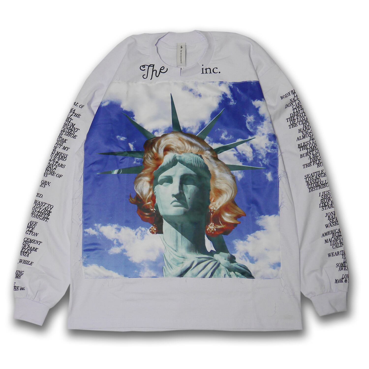 The incorporated MISS LIBERTY LONG SLEEVE T -WHITE- THE CONTRARIAN