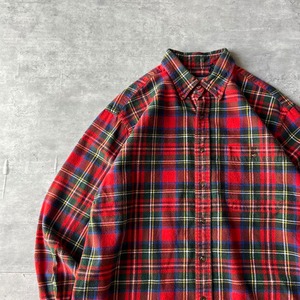 LANDS’END / 00's Tartan Check ls shirt size L