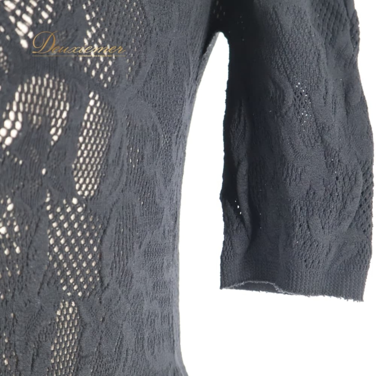 バレエ 衣装 Chacott チャコット ノーソーイング ニット トップス ブラック系 黒 レース 伸縮 ストレッチ レッスン 練習 社交ダンス レッスンウェア 練習着 ダンス衣装