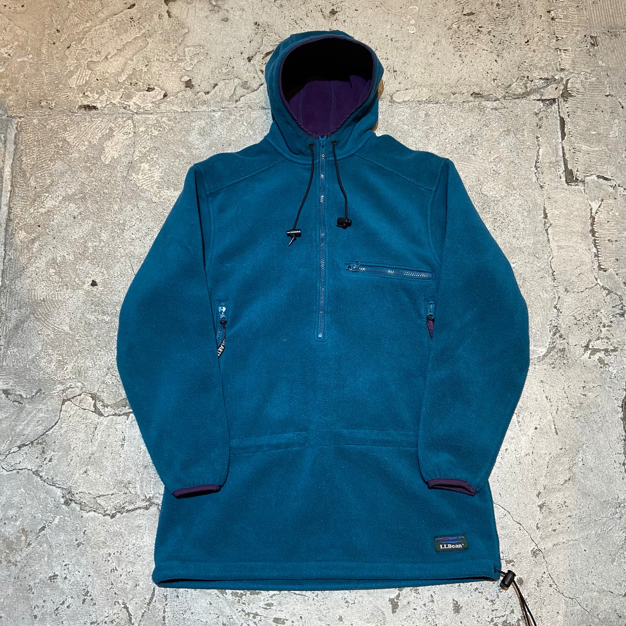 USA古着 90s L.L. Bean フリース パーカー POLATEC WINDBLOC SERIES 