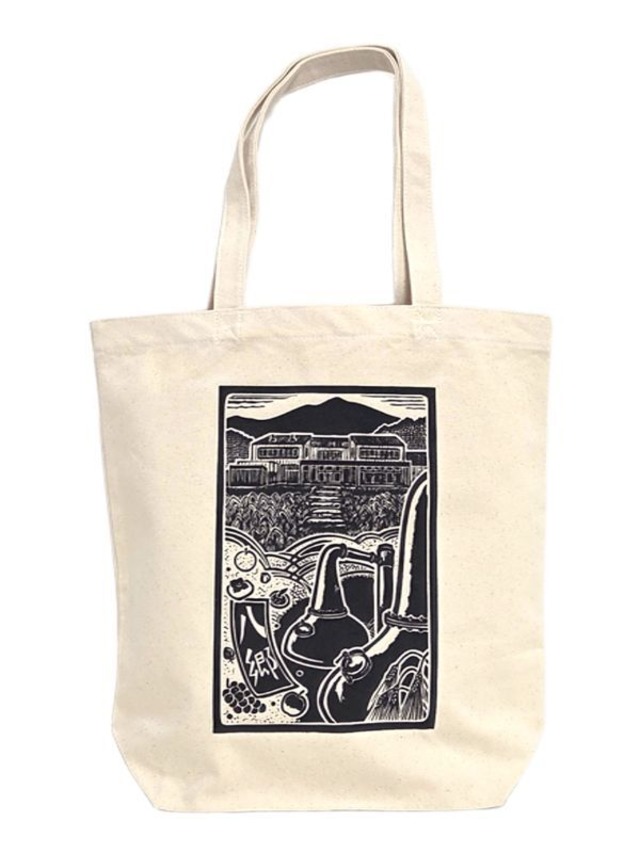 オリジナル版画トートバッグ　八郷